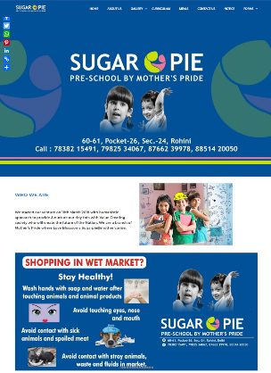 Sugerpie — website by Adiora / Apkiwebsite