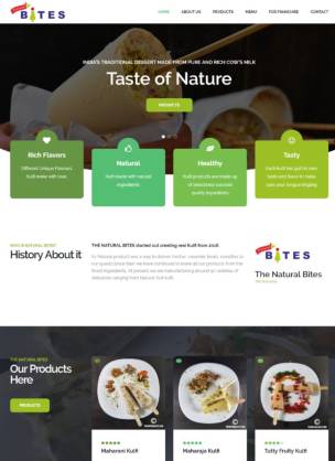 The Natural Bites — website by Adiora / Apkiwebsite
